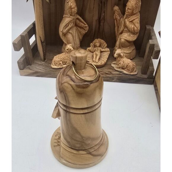 Lot of 3 Bethlehem Nativity Scene - Olive Wood Creshe Resin Israel - Picture 4 of 11